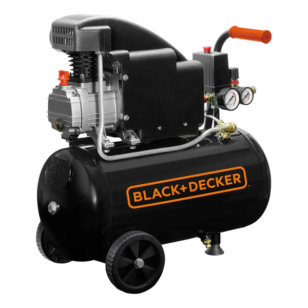 Compresor Aire Black+Decker 24L 1.5HP Aceite Negro 50Hz
