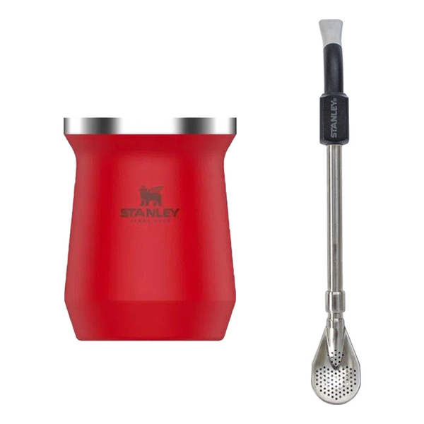 Mate Stanley Acero Inoxidable Termico + Bombilla Spoon