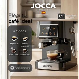 Cafetera Digital Espresso Jocca Automatica Con Accesorios