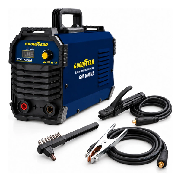Soldadora De Arco Goodyear Inverter Mma 180a Sistema Vrd Fs Azul