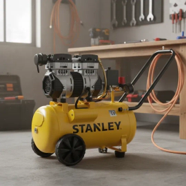 Compresor De Aire Stanley Silencioso 24 Lts 1.3 Hp