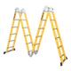 Escalera Articulada Dielectrica Stanley 24 Escalones 4x6 Fs Amarillo