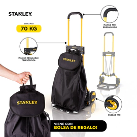 Carro Zorra Plegable 70kg Stanley + Bolsa