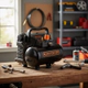 Compresor Aire Black+decker 6L 1.5HP 180L/min Negro Monofásico