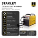 Soldadora Stanley Kombi Inverter Mig Tig Lift Mma 200a Amarillo