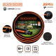 Manguera Riego Black + Decker 1 25m Reforzada Pvc Virgen Negro/naranja