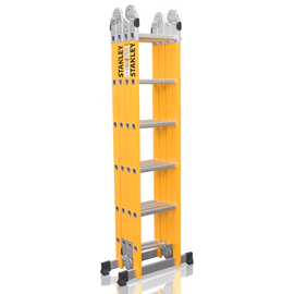 Escalera Articulada Dieléctrica Stanley 24 Escalones 4x6 150 Kg