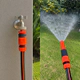 Manguera Riego Black+Decker 1/2" 20m Reforzada PVC Kit Negro/Naranja