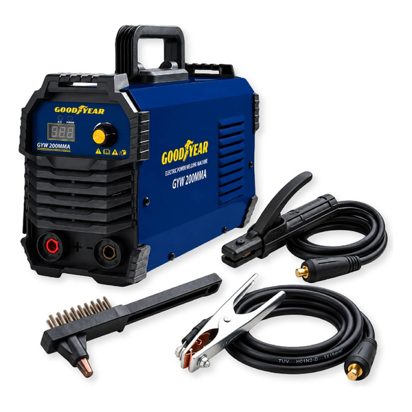 Soldadora De Arco Goodyear Inverter Mma 200a Sistema Vrd Fs Azul