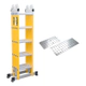 Escalera Stanley Articulada Dielectrica 4x5 C/ Plataforma