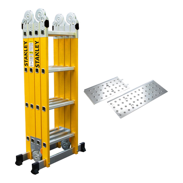 Escalera Articulada Dielectrica Stanley 4x4 C/ Plataforma