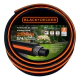 Manguera Riego Black + Decker 3/4 25m Reforzada Pvc Virgen Negro/naranja