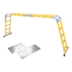 Escalera Stanley Articulada Dielectrica 4x5 C/ Plataforma