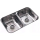 Bacha cocina doble Johnson CC28B + Monocomando Cuina Peirano