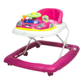 Andador Autito Bebe Interactivo Luces y Sonidos Infanti Rosa