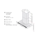 Campana de pared LLanos Premium touch 60 cm 27429