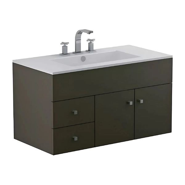 Mueble vanitory Ferrum 90 cm cadria de colgar blanco CDR-MB-020-BL