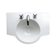 Bacha de baño Ferrum marina 65cm 3AG blanco MAR-MS-301-BL