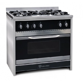 Cocina semi industrial TST 90 cm Chiara Frente  Negro 453-90