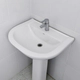 Bacha de lavatorio Ferrum bari 1AG blanco BAR-LV-100-BL