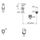 Griferia de bidet Monocomando Hidromet One Block 3502 negra