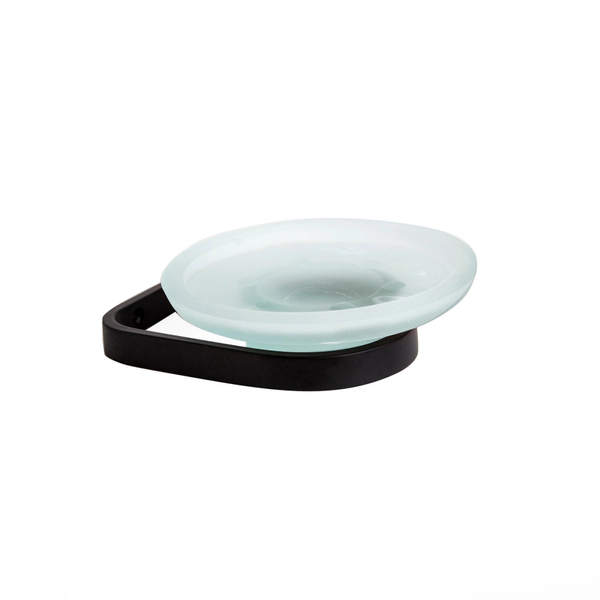 Portajabonera vidrio Ottone Nordika negro NK4070.5