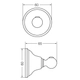 Percha FV newport cromo 0166/B2-CR