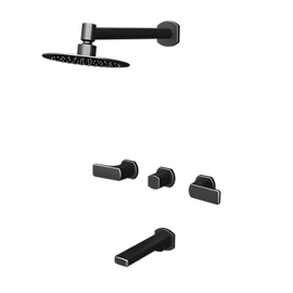 Grifería de ducha c/transf Andez nice xxl negro 0604.50.1.07.07