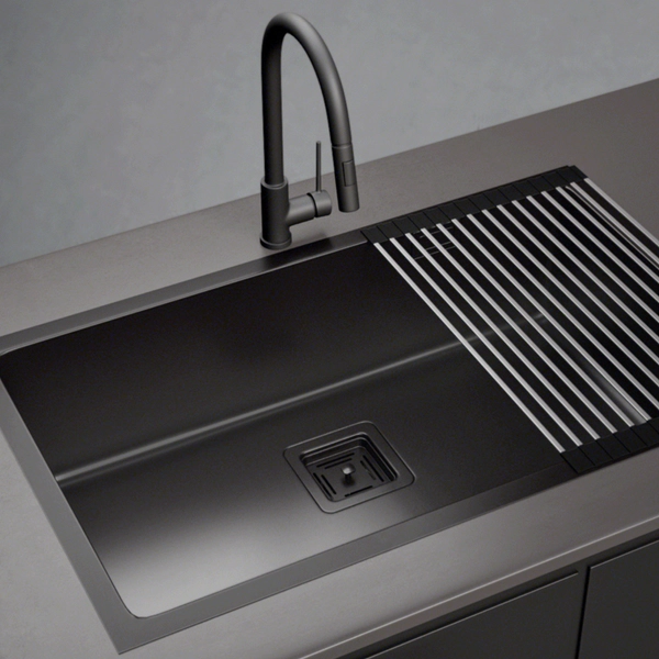 Bacha bajo mesada simple Mi pileta Black 670B