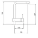 Monocomano cocina Peirano santander 20-135 cromo
