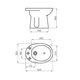 Bidet Ferrum andina 3AG blanco AND-BI-300-BL