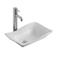Bacha de lavatorio Ferrum 51x35 cm tori ondulada TOR-BH-048-BL