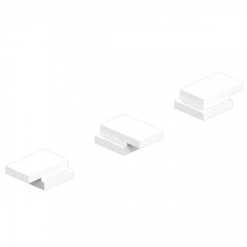 Griferia de bidet Hidromet Block Plane white 34007BL