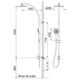 Ducha FV arquis duo II combo con barral 3 funciones 0130.02-CR