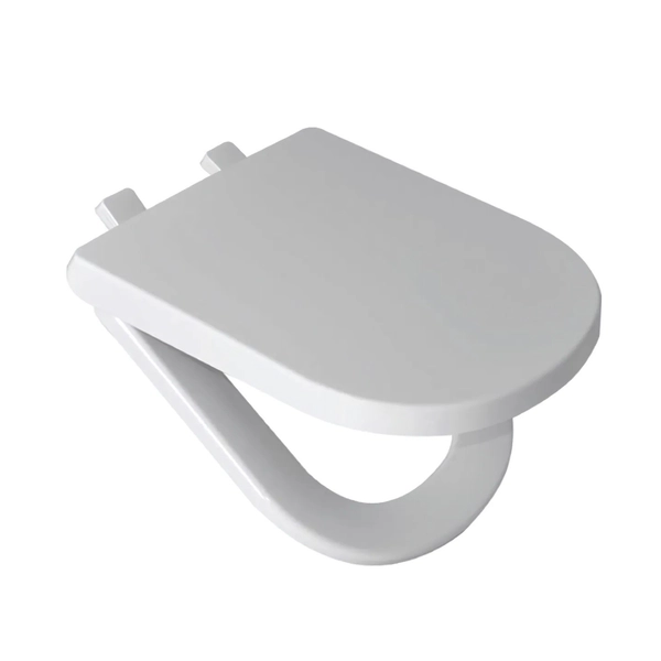 Tapa inodoro Ferrum bari blanco cierre suave BAR-TP-010-BL