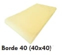 Piso Atermico Lanik 40x40 con borde 40 blanco 6509