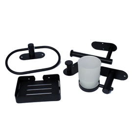Set accesorios 5 piezas Daccord Salerno negro ACC0IMP 56