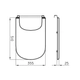Tapa de bidet Ferrrum bari blanca BAR-TP-001-BL