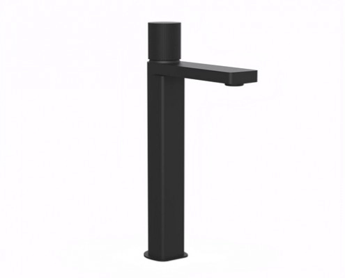 Griferia de lavatorio Monocomando Alto Hidromet Texture cromo 9815NEGR