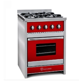 Cocina TST semi industrial roja 60 cm453-60