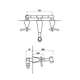 Griferia Lavatorio Andez Jazz de pared Cromo (550.20)