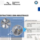 Extractor semi industrial con reja 25CM ECOCLIMA 825 R