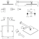 Griferia de ducha Hidromet New Castle s/transf lever black 51009NEGR