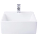 Lavatorio lea semiencastre 410X410 blanco Roca