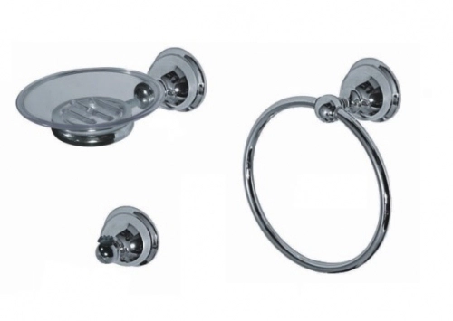 Accesorios de baño Hidromet Kit Triumph 3 pzas cr 8988