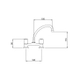 Griferia Peirano cocina mesada dique cromo 910/m