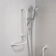 Barral fijo en " L" Ferrum espacio derecho blanco ESP-BR-020-BL