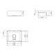 Bacha Deca 40x30x13 semi encastre blanca