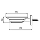 Jabonera FV cipres cromo 0168/N2-CR