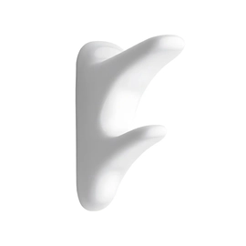 Percha doble Ferrum compacto blanco ACO-PE-011-BL